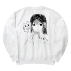 さきいかの小屋のネイルチップ女 Heavyweight Crew Neck Sweatshirt