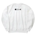 小鳥と映画館のお魚くわえたハチワレ猫 Heavyweight Crew Neck Sweatshirt