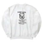 Tivitasoのまよい犬ラッキー Heavyweight Crew Neck Sweatshirt