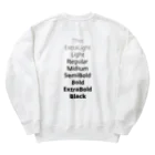 Two Dimensions BarCodeのFont Weight Heavyweight Crew Neck Sweatshirt