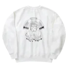 乃atoの天使×悪魔×蛾 Heavyweight Crew Neck Sweatshirt