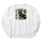 アニマル四字熟語の「愛鳥週間」　オーデュボンの鳥 Heavyweight Crew Neck Sweatshirt