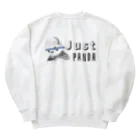 ☭C•ML印刷社｜赤毛龙印刷社☭のJust Panda-kun! Heavyweight Crew Neck Sweatshirt