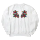 JapaneseArt Yui Shopの咲き誇れ Heavyweight Crew Neck Sweatshirt