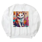 jiji2の額に模様のある猫 Heavyweight Crew Neck Sweatshirt