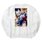 那須モバイル店のけもっ娘3 Heavyweight Crew Neck Sweatshirt