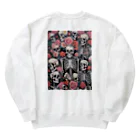 Skull sectionの薔薇とドクロ Heavyweight Crew Neck Sweatshirt