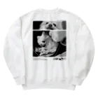 てち屋さんのかわいい犬 (性格が悪くてフワフワ) Heavyweight Crew Neck Sweatshirt