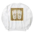 ブッディズムの仏足ベージュ Heavyweight Crew Neck Sweatshirt