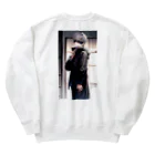 かわいい女の子とシュールな絵の五條　悟飯 Heavyweight Crew Neck Sweatshirt