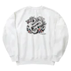 Dragon_4_ALLの龍神・龍（ウエア）：裏プリ白龍１「Dragon 4 ALL」 Heavyweight Crew Neck Sweatshirt