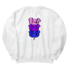 1000屋のカロリーベアだんご Heavyweight Crew Neck Sweatshirt