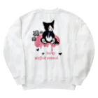 Jasmine工房のlucky stuffed animal 猫&黒薔薇 Heavyweight Crew Neck Sweatshirt