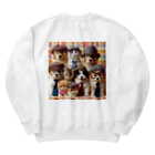 117hibikiのワンニャンファミリー🐾 Heavyweight Crew Neck Sweatshirt