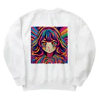 NonsenseCatのサイケ少女 Heavyweight Crew Neck Sweatshirt