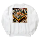 happiness_shopの江戸前の寿司をピカソ風にアレンジ Heavyweight Crew Neck Sweatshirt