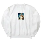 太陽の手の地球への愛 Heavyweight Crew Neck Sweatshirt