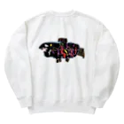 okono_eのA FISH by 5-year-old Heavyweight Crew Neck Sweatshirt