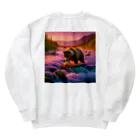 OHANA_087のアラスカのグリズリー Heavyweight Crew Neck Sweatshirt