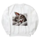 kangekiのお昼寝にゃんこNo.4 Heavyweight Crew Neck Sweatshirt