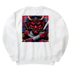 ARMORのスカルグローブと般若 Heavyweight Crew Neck Sweatshirt