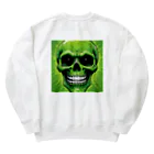 norimitu-の恐怖の緑髑髏グッズ Heavyweight Crew Neck Sweatshirt