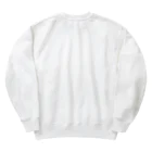 アミュペンの数学的な視点から白と緑の美しい花 Heavyweight Crew Neck Sweatshirt