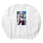 巫女スタぐらむの母性溢れる巫女 Heavyweight Crew Neck Sweatshirt