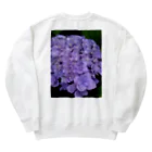 yurisacinの紫陽花（紫） Heavyweight Crew Neck Sweatshirt