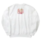 さちキャン(p)@さちcam(p)の山頂でキャンプ　テント　ふわふわピンク Heavyweight Crew Neck Sweatshirt