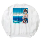 かるるんショップの海と南国と水着と　夏休み Heavyweight Crew Neck Sweatshirt