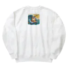 Mizのゆるハウスのサーフィンワンコ Heavyweight Crew Neck Sweatshirt