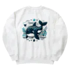 †魚虎†の魚虎クン Heavyweight Crew Neck Sweatshirt