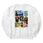 すとろべりーガムFactoryの【バックプリント】 ドット美術館 Heavyweight Crew Neck Sweatshirt