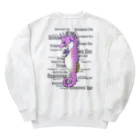 LalaHangeulのSeahorse Dad バックプリント Heavyweight Crew Neck Sweatshirt