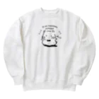 くまさんのアトリエの手をばっ！！とするくまさん Heavyweight Crew Neck Sweatshirt