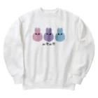 nagiのmemeが3匹（夢カワパステル） Heavyweight Crew Neck Sweatshirt