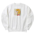 無糖 きな子のピアッシング Heavyweight Crew Neck Sweatshirt