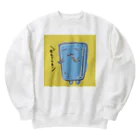 スライムバケツ店のぬりかべスライムー名過家 Heavyweight Crew Neck Sweatshirt