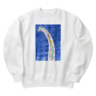 気まぐれインコのブラキオサウルス・ボーン Heavyweight Crew Neck Sweatshirt