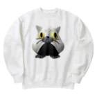 LONESOME TYPE ススの猫おにぎり🐱🍙（猫味） Heavyweight Crew Neck Sweatshirt