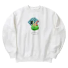 SHOP ベアたんのシュワシュワ　フチネコさん Heavyweight Crew Neck Sweatshirt