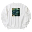 シアン猫の植物図鑑の子沢山な七福神 Heavyweight Crew Neck Sweatshirt