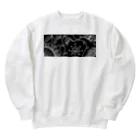 maru houseのアジアン風モノクロ Heavyweight Crew Neck Sweatshirt