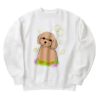 greetenのトイプードル癒し犬 Heavyweight Crew Neck Sweatshirt