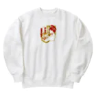 GOODS SHOP【そぞろな小窓】 SUZURI店の【寄席】《赤》 Heavyweight Crew Neck Sweatshirt