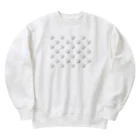 【モルモット】Mugi & Ruki【四国犬】のモルモットのムギちゃん(パターン柄ver) Heavyweight Crew Neck Sweatshirt