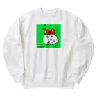 ウタハムちゃんです♪のニュッ‼️ウタハムちゃん(ネーム入り) Heavyweight Crew Neck Sweatshirt