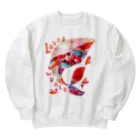 BenizakeのLove whale♡ Heavyweight Crew Neck Sweatshirt