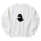 Bejopのオバケくん黒_1号 Heavyweight Crew Neck Sweatshirt